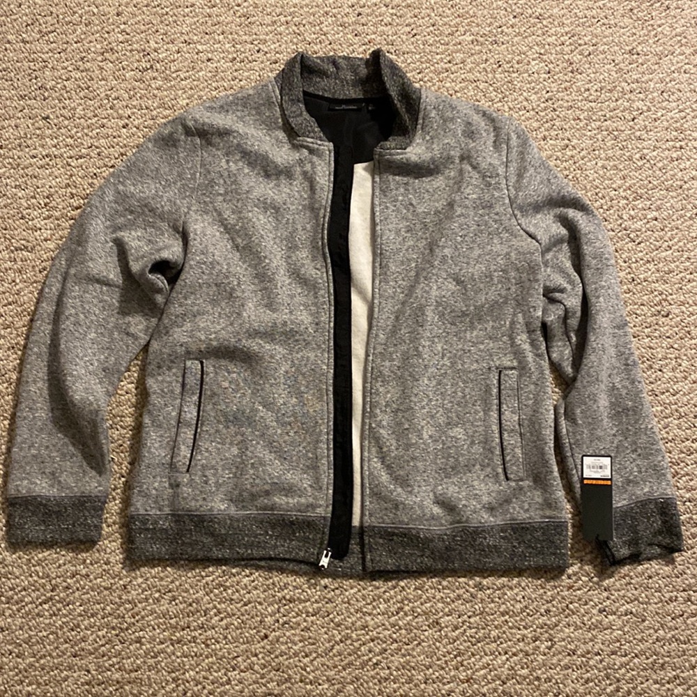 Marc Anthony gray zipper jacket size XL slim fit